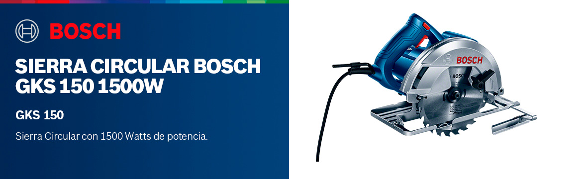 Sierra Eléctrica Bosch Professional Gks 150 184mm 1500w 127v