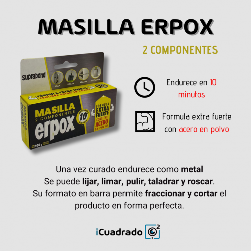 MASILLA ERPOX 10 MINUTOS 100Grs. - SUPRABOND