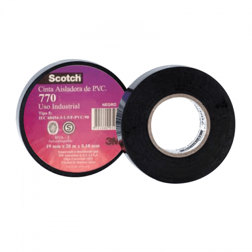 CINTA AISLADORA SCOTCH NEGRA 19mm x 20Mts. - OUTLET - DISCONTINUOS