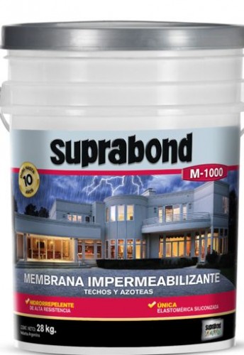 MEMBRANA IMPERMEABILIZANTE M-1000 BLANCA 1.4Kg. - SUPRABOND