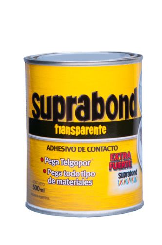 ADHESIVO DE CONTACTO TRANSPARENTE 1/2Lts. - SUPRABOND