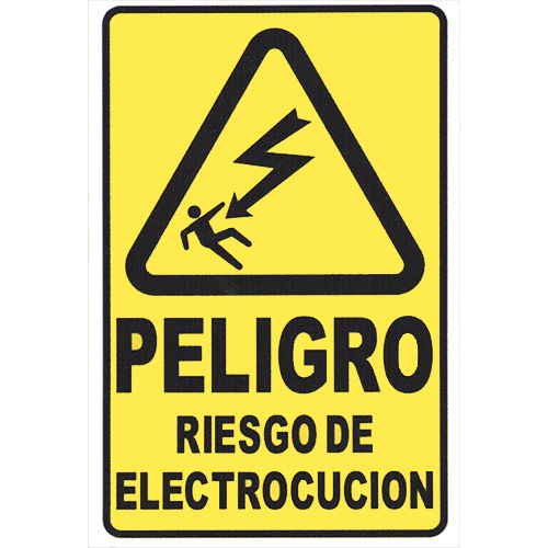 CALCO 10 x 15 RIESGO DE ELECTROCUCION - BM