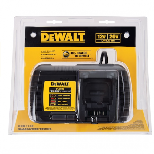 CARGADOR 12V - 20V SALIDA 6 AMP LION LITIO - DEWALT