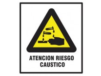 CARTEL ATENCION RIESGO CAUSTICO - BM