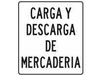 CARTEL CARGA Y DESCARGA DE MERCADERIA - BM