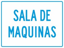 CARTEL SALA DE MAQUINAS - BM